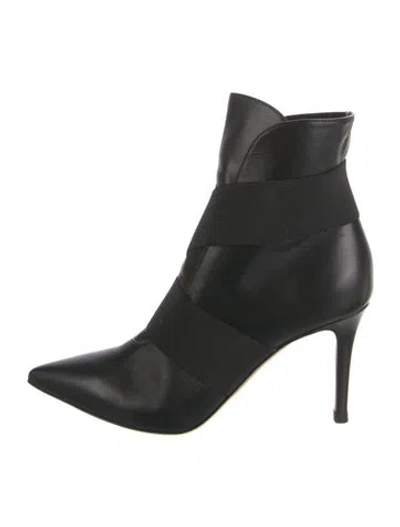 Pre-owned Gianvito Rossi Leather Chelsea Boots In Black