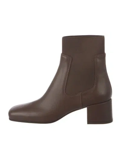 Pre-owned Gianvito Rossi Leather Chelsea Boots In Brown