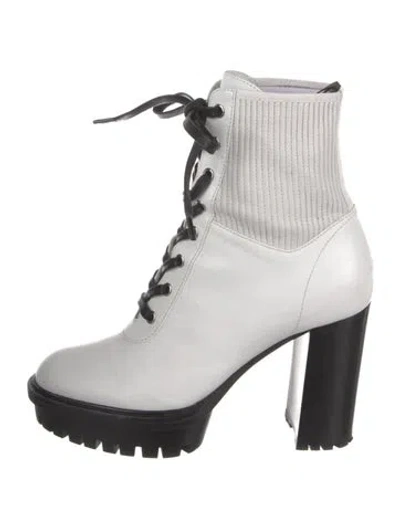 Pre-owned Gianvito Rossi Leather Combat Boots In Multi