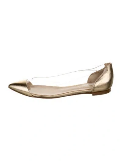 Pre-owned Gianvito Rossi Leather D'orsay Flats