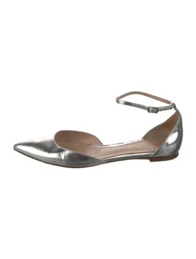 Pre-owned Gianvito Rossi Leather D'orsay Flats