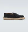 Gianvito Rossi Leather Espadrilles In Black