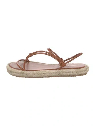 Pre-owned Gianvito Rossi Leather Espadrilles In Pink