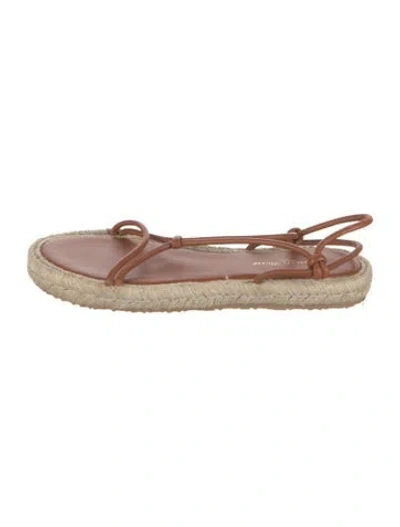 Pre-owned Gianvito Rossi Leather Espadrilles In Pink