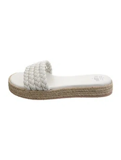 Pre-owned Gianvito Rossi Leather Espadrilles In White