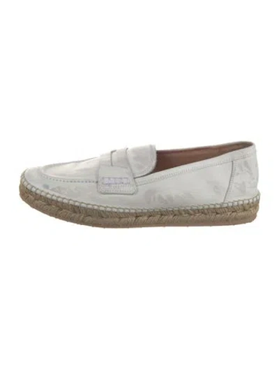 Pre-owned Gianvito Rossi Leather Espadrilles In White