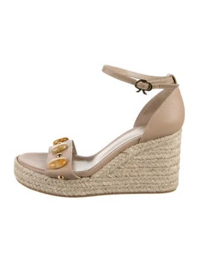 Pre-owned Gianvito Rossi Leather Espadrilles In White