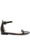 Gianvito Rossi Flache Sandalen In Schwarz