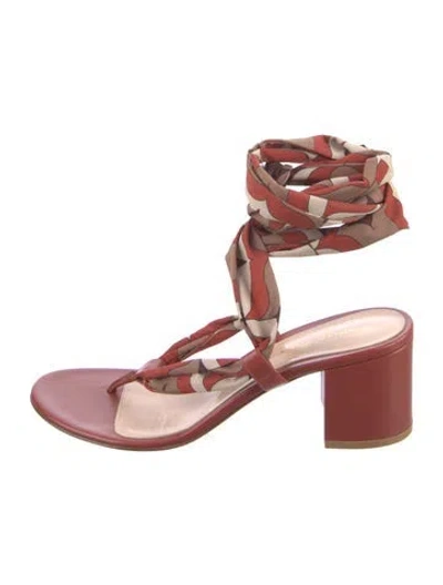 Pre-owned Gianvito Rossi Leather Gladiator Sandals