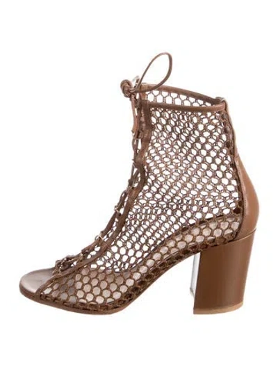 Pre-owned Gianvito Rossi Leather Gladiator Sandals In Brown