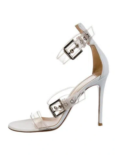 Pre-owned Gianvito Rossi Leather Gladiator Sandals In White