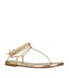 Gianvito Rossi Gwyneth Flat Sandals In Gold