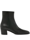 Gianvito Rossi Leather Heeled Boots In Black