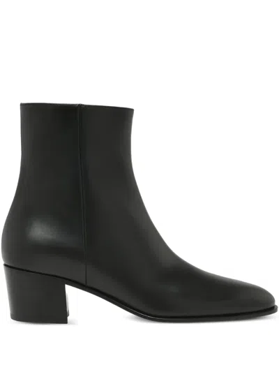 Gianvito Rossi Leather Heeled Boots In Black