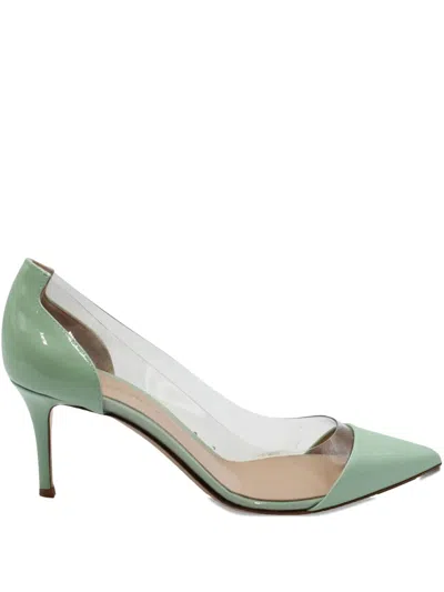 Pre-owned Gianvito Rossi Leather Heeled Pumps In Green