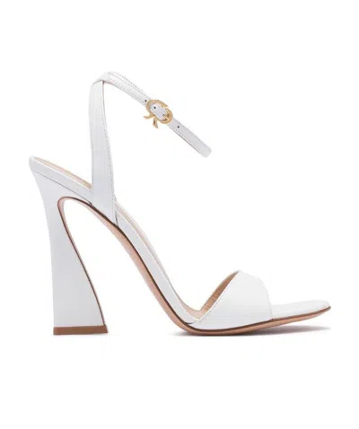 Gianvito Rossi Leather High-heeled Sandals In White