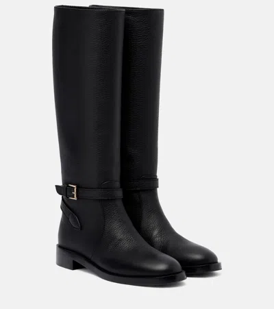 Gianvito Rossi Leather Knee-high Boots In Black