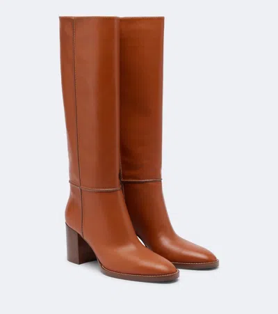 Gianvito Rossi Leather Knee-high Boots In Multi