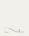 Gianvito Rossi Knotted Leather Block-heel Sandals In Mekong