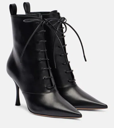 Gianvito Rossi Leather Lace-up Boots