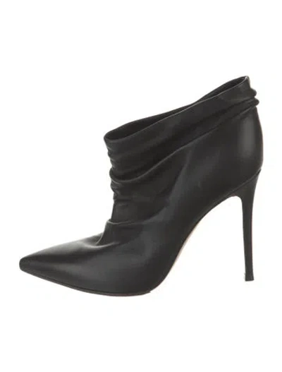 Pre-owned Gianvito Rossi Leather Lace-up Boots In Black