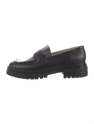 Pre-owned Gianvito Rossi Leather Loafers In Black
