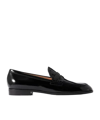 Gianvito Rossi Leather Loafers In Black