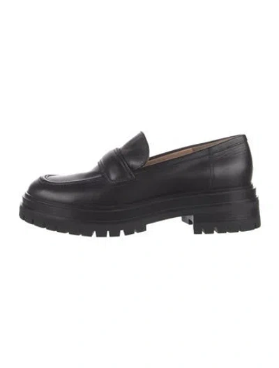 Pre-owned Gianvito Rossi Leather Loafers In Black