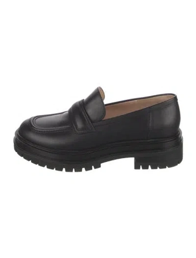 Pre-owned Gianvito Rossi Leather Loafers In Black
