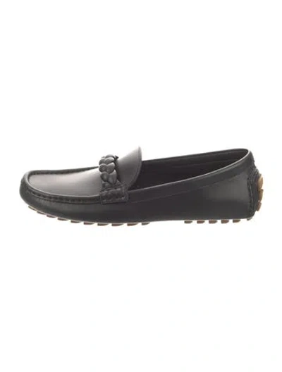 Pre-owned Gianvito Rossi Leather Loafers In Black