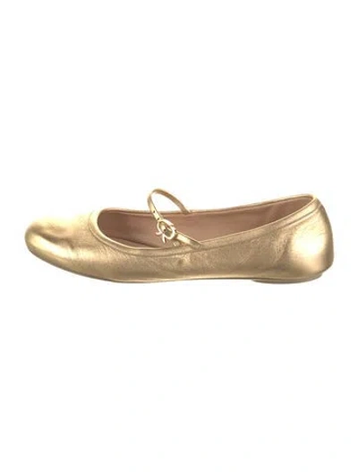 Pre-owned Gianvito Rossi Leather Mary Jane Flats