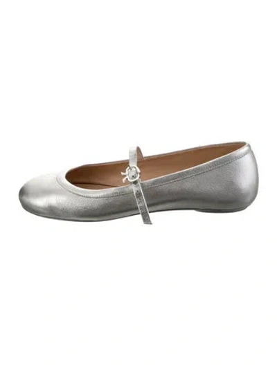 Pre-owned Gianvito Rossi Leather Mary Jane Flats