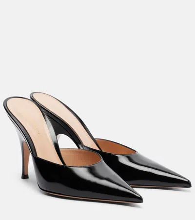 Gianvito Rossi Leather Mules In Black