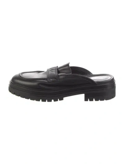 Pre-owned Gianvito Rossi Leather Mules In Black