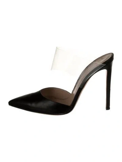Pre-owned Gianvito Rossi Leather Mules In Black