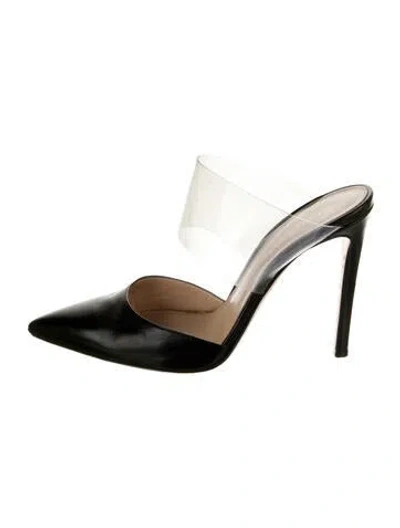 Pre-owned Gianvito Rossi Leather Mules In Black