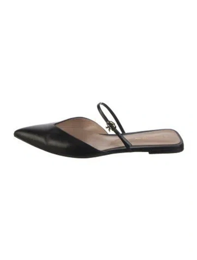 Pre-owned Gianvito Rossi Leather Mules In Black