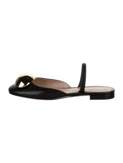 Pre-owned Gianvito Rossi Leather Mules In Black