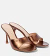 Gianvito Rossi Leather Mules In Brown