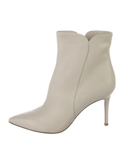 Pre-owned Gianvito Rossi Leather Mules In Neutral
