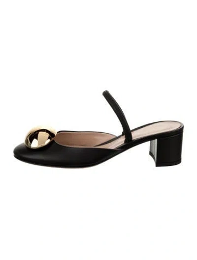 Pre-owned Gianvito Rossi Leather Mules W/ Tags In Multi