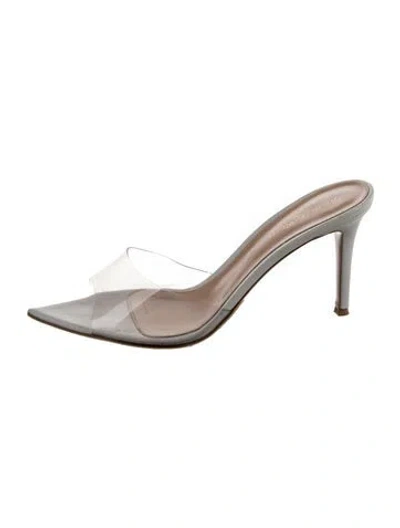 Pre-owned Gianvito Rossi Leather Mules In White