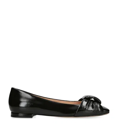 Gianvito Rossi Leather Paradi Ballet Flats In Green