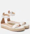 Gianvito Rossi Leather Platform Sandals In White