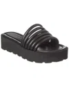 Gianvito Rossi Leather Platform Sandals In Black