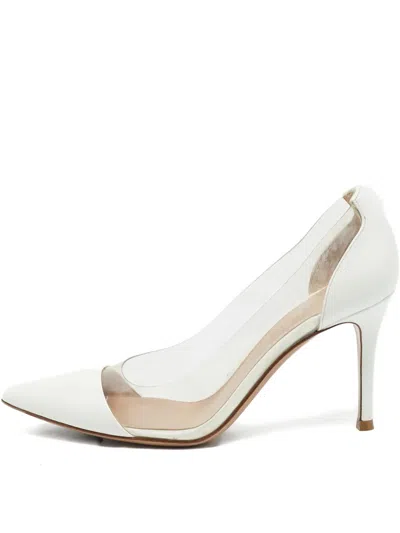 Pre-owned Gianvito Rossi Leather Pointed Pumps In White