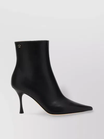 Gianvito Rossi Vernice 85 Patent-leather Ankle Boots In Black