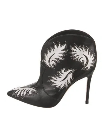 Pre-owned Gianvito Rossi Leather Printed Mules In Multi