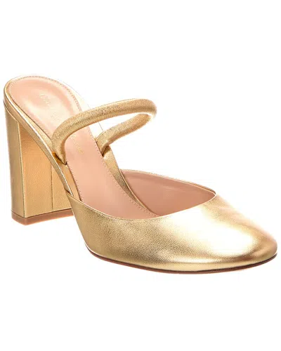 Gianvito Rossi Leather Pump In Gold