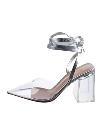 Pre-owned Gianvito Rossi Leather Pumps In Silver